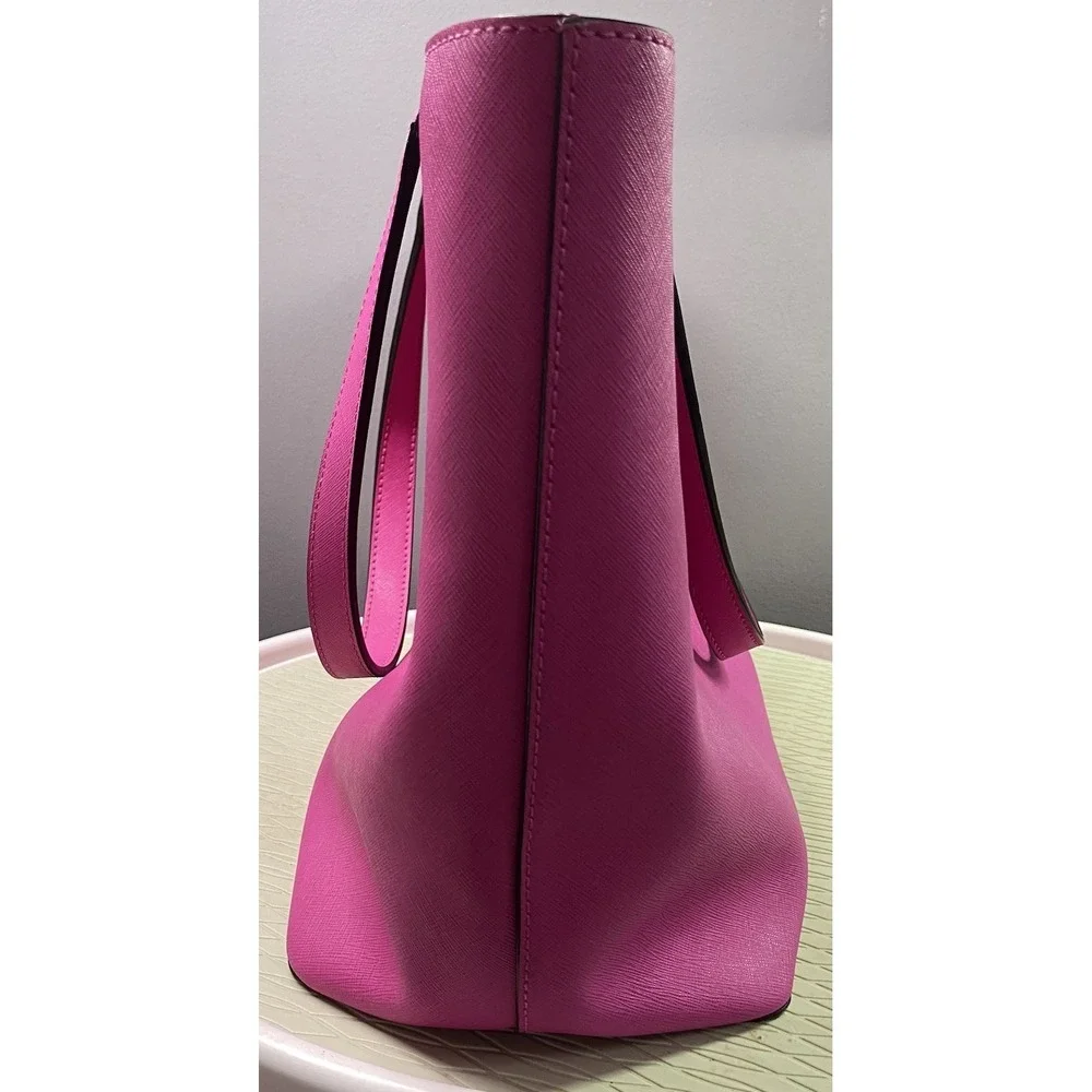 Kate Spade Handbag Hot Pink Satchel‎ Leather Tote Purse Shoulder bag 11x19x6